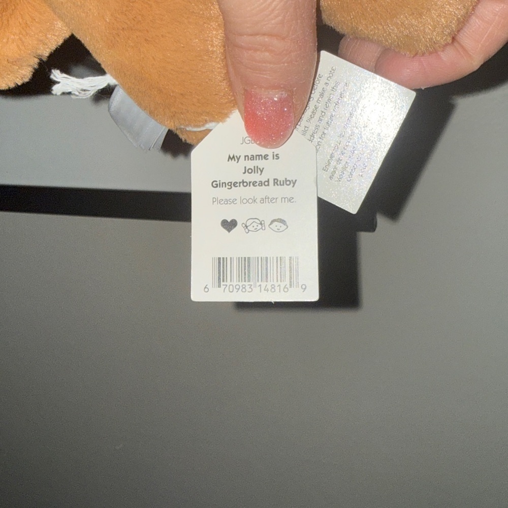 Jellycat Jolly Gingerbread Ruby NWT - Picture 5 of 6
